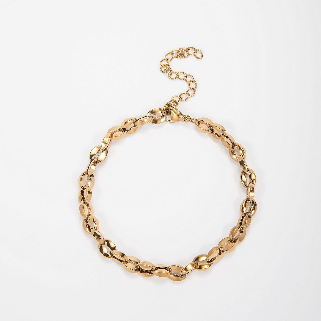 Contemporary Oval Link Chain Necklace Kalsten