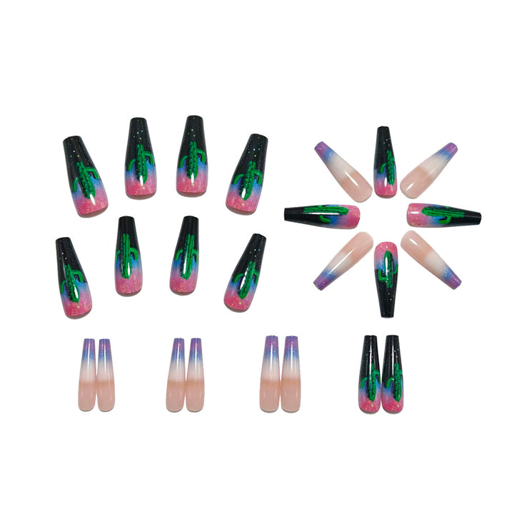 Creative Nail Art with Cactus Design Kalsten