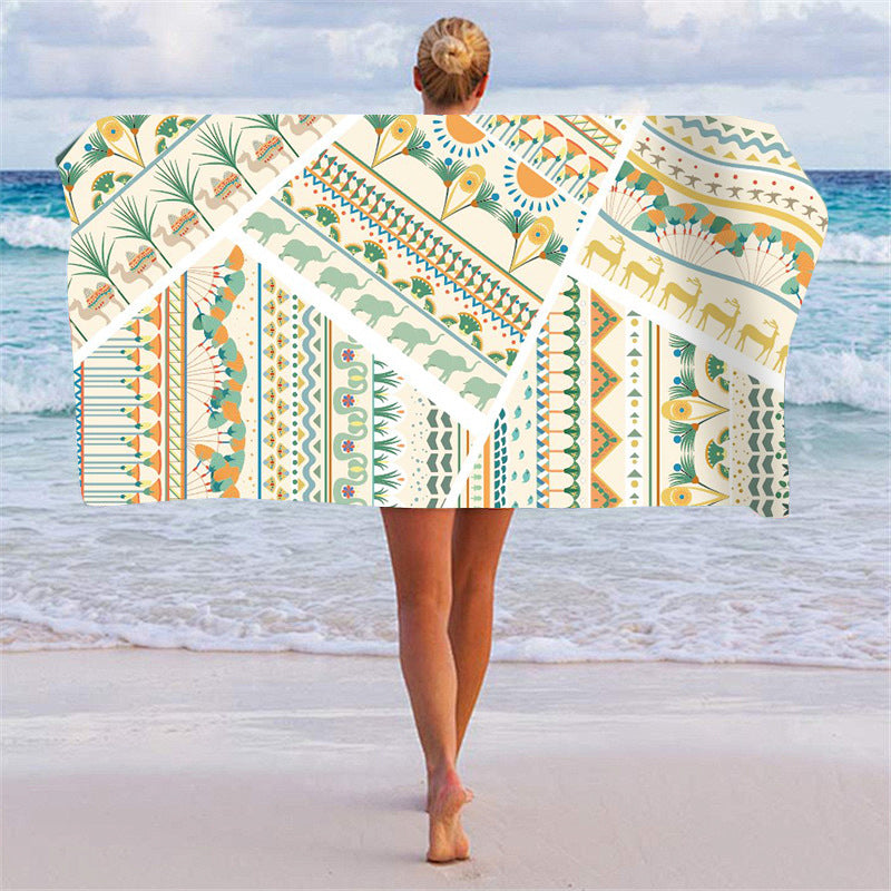Beach towel with unique geometric pattern Kalsten