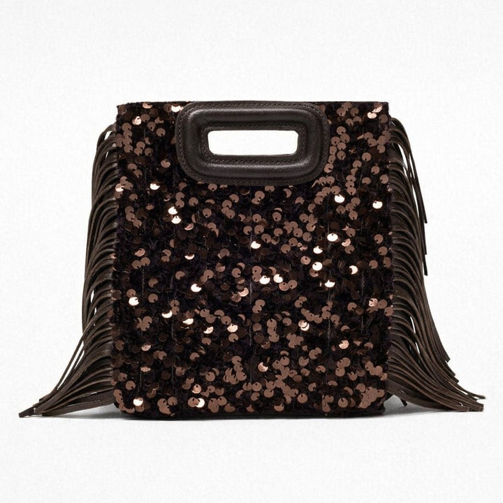 Fringed Sequin Clutch