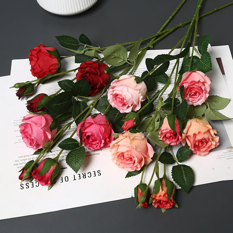 Realistic Faux Rose Stem