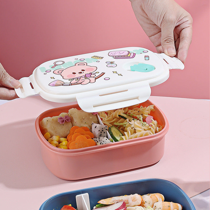 Fun-Themed Cartoon Bento Lunch Box Set