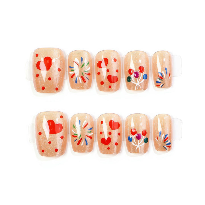 Artistic Seasonal Nail Art Press-On Set Kalsten