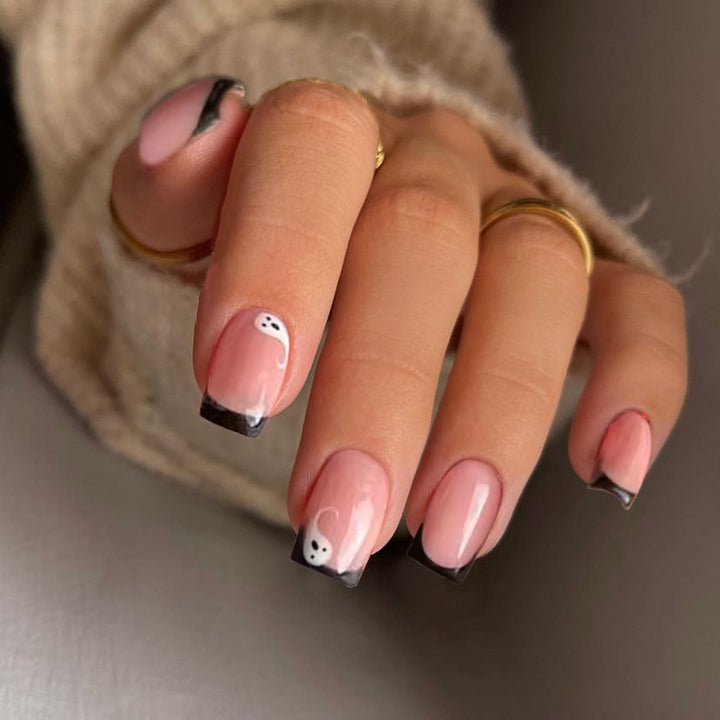 Artistic Halloween-Themed Press-On Nail Set Kalsten