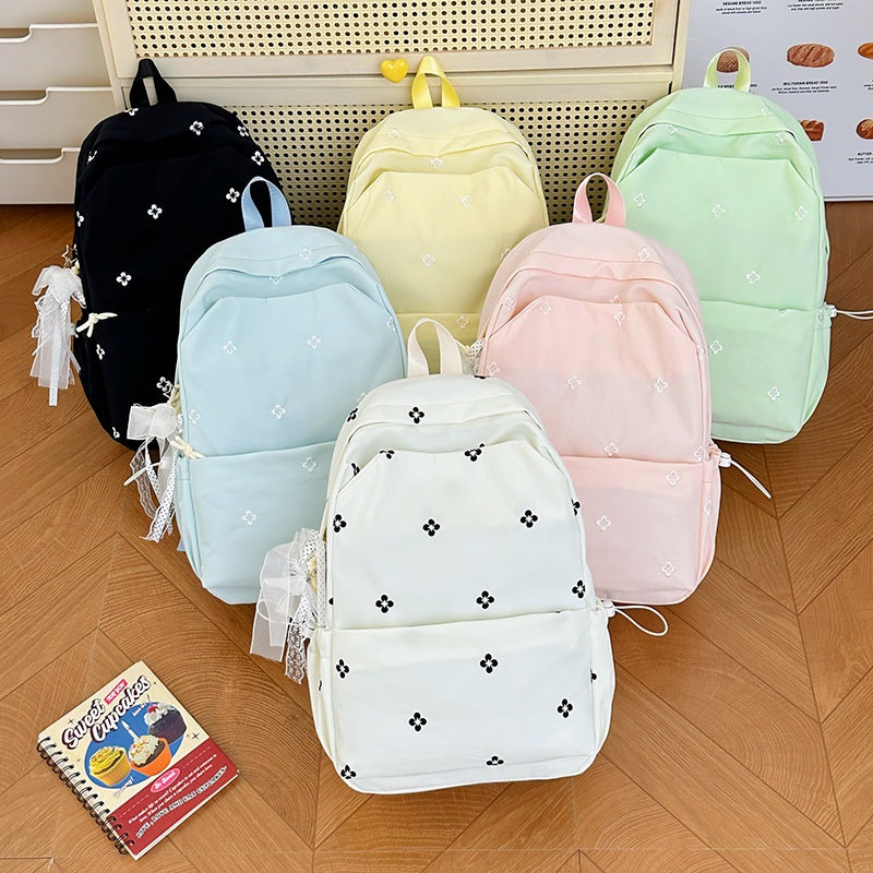 Floral Embroidered Casual Backpack Kalsten