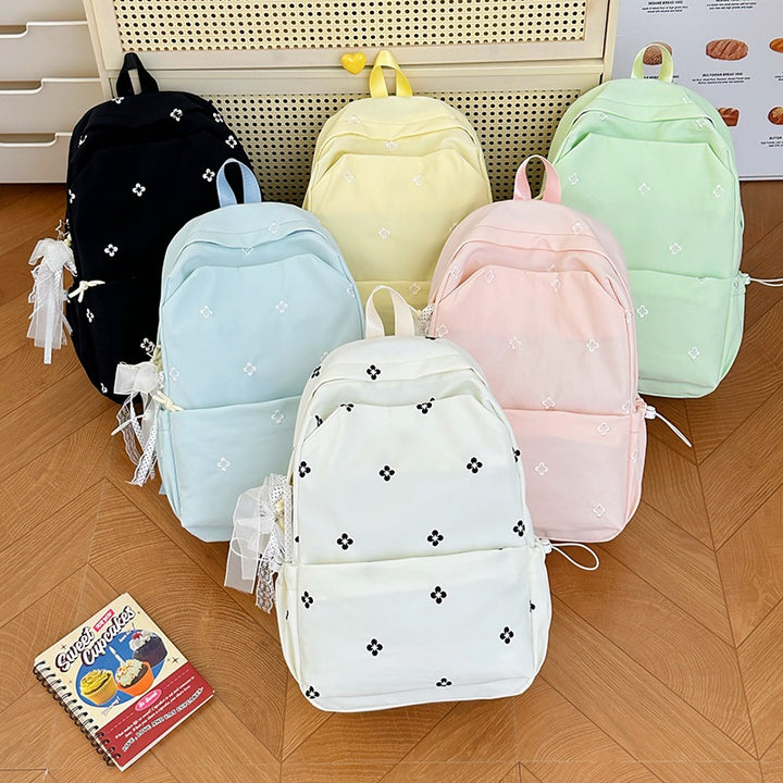 Floral Embroidered Casual Backpack Kalsten