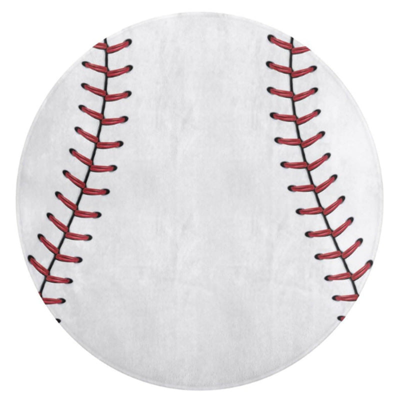 Baseball Round Area Mat