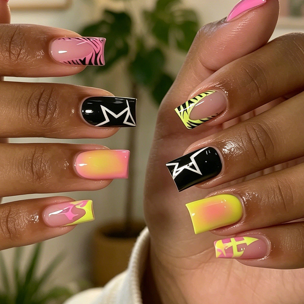 Colorful Abstract Nail Art Set Kalsten