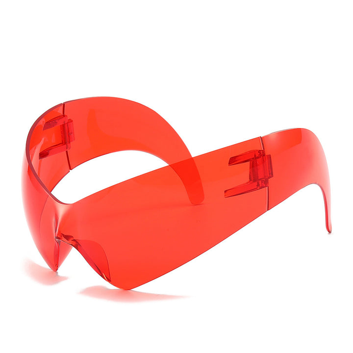 Futuristic Oversized Shield Sunglasses Kalsten