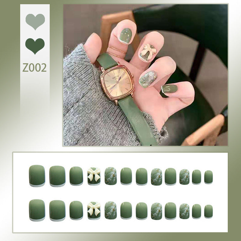 Elegant Rhinestone-Embellished Press-On Nails