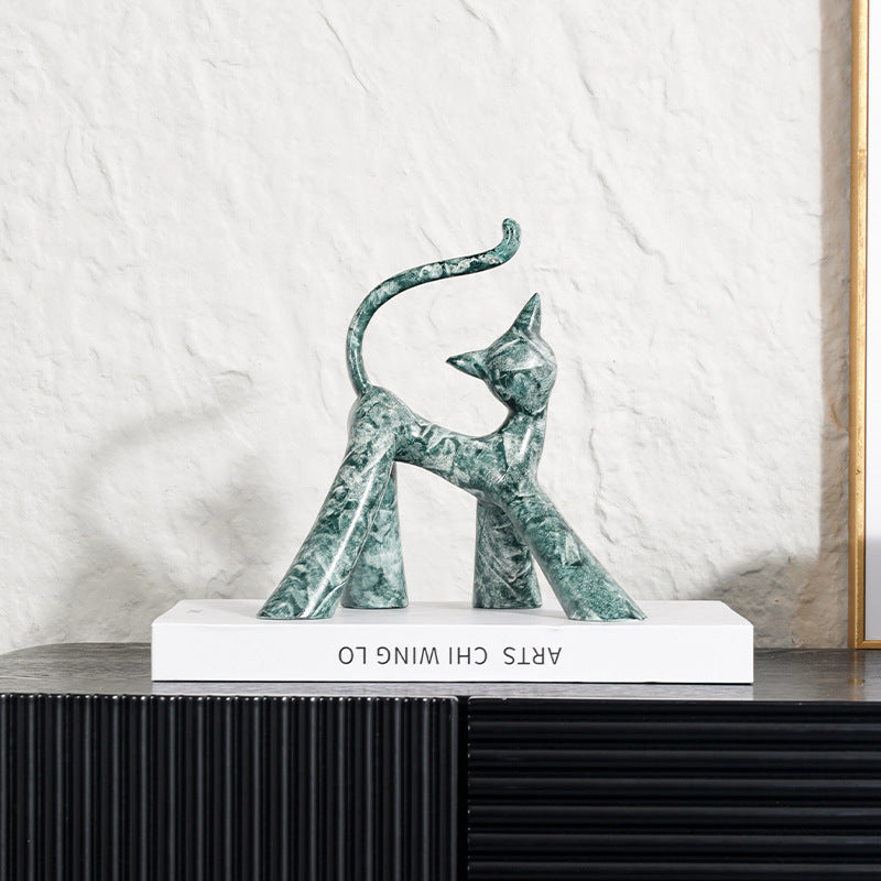 Artistic Cat Figurine
