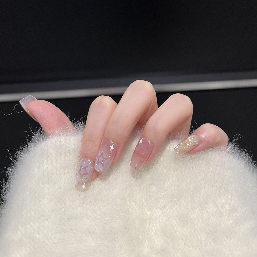 Starry Sky-Inspired Press-On Nail Art Set Kalsten