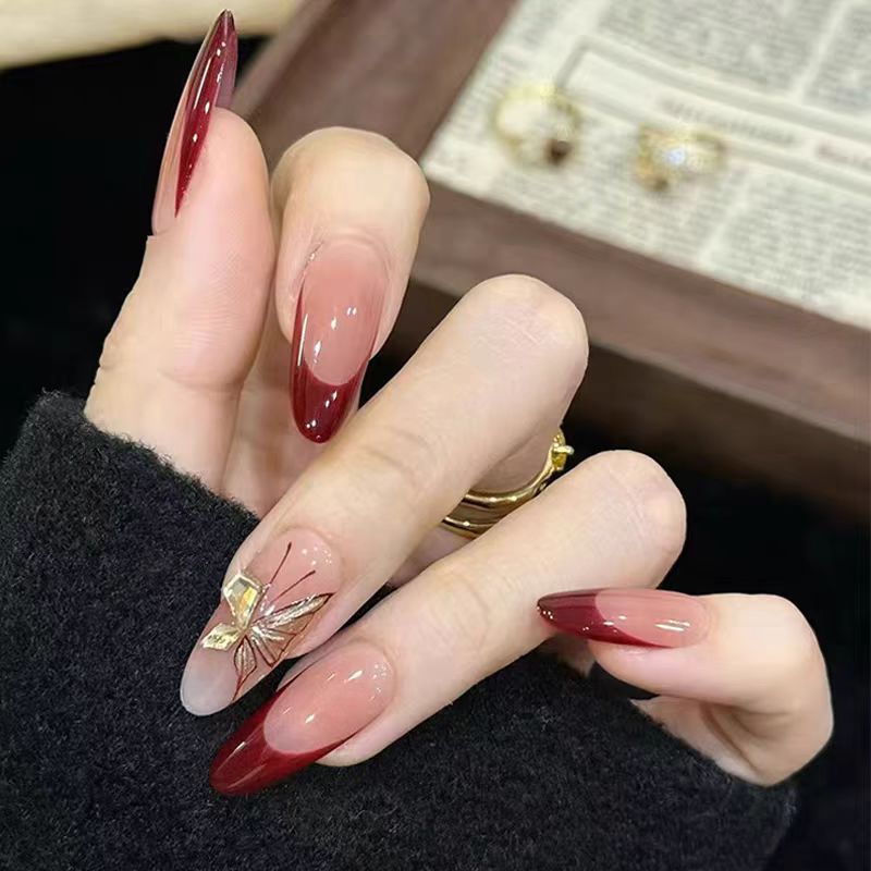 Elegant Ombre Stiletto Nail Set Kalsten