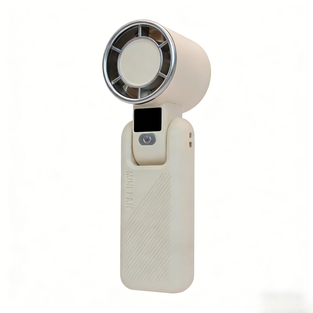 Women's Portable Mini Handheld Fan with USB Charging Function and Digital Display Kalsten