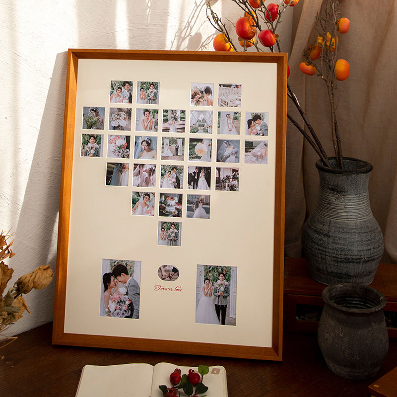 Heart-Shaped Multi-Photo Collage Frame