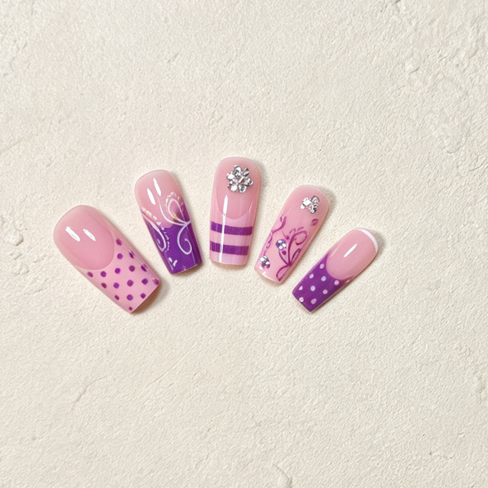 Decorative Long Acrylic Nail Art Tips Kalsten