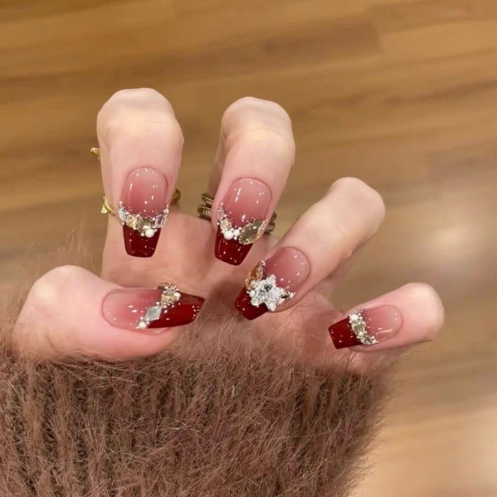 Artificial nails with elegant ombre finish Kalsten