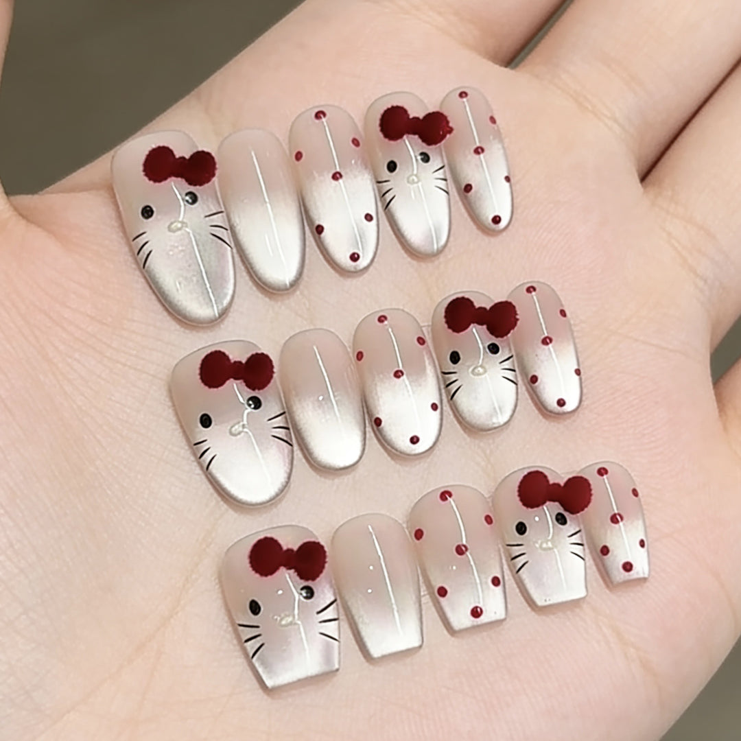 Cartoon-Themed Press-On Nail Art Set Kalsten