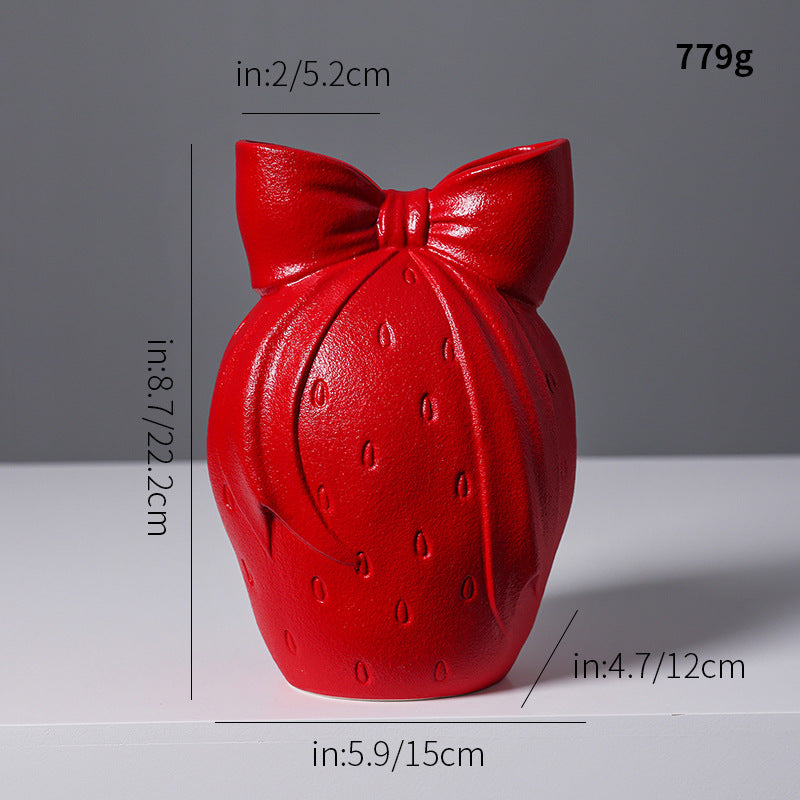 Nordic Knit-Top Ceramic Vase