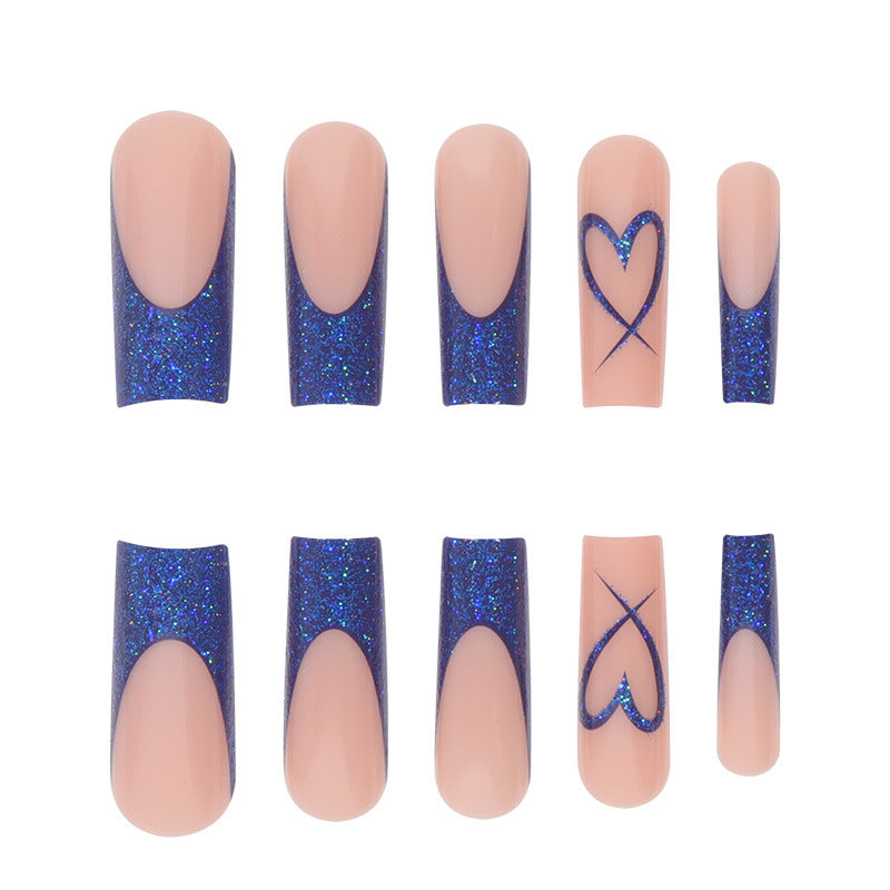 Decorative Glittery Press-On Nails Kalsten