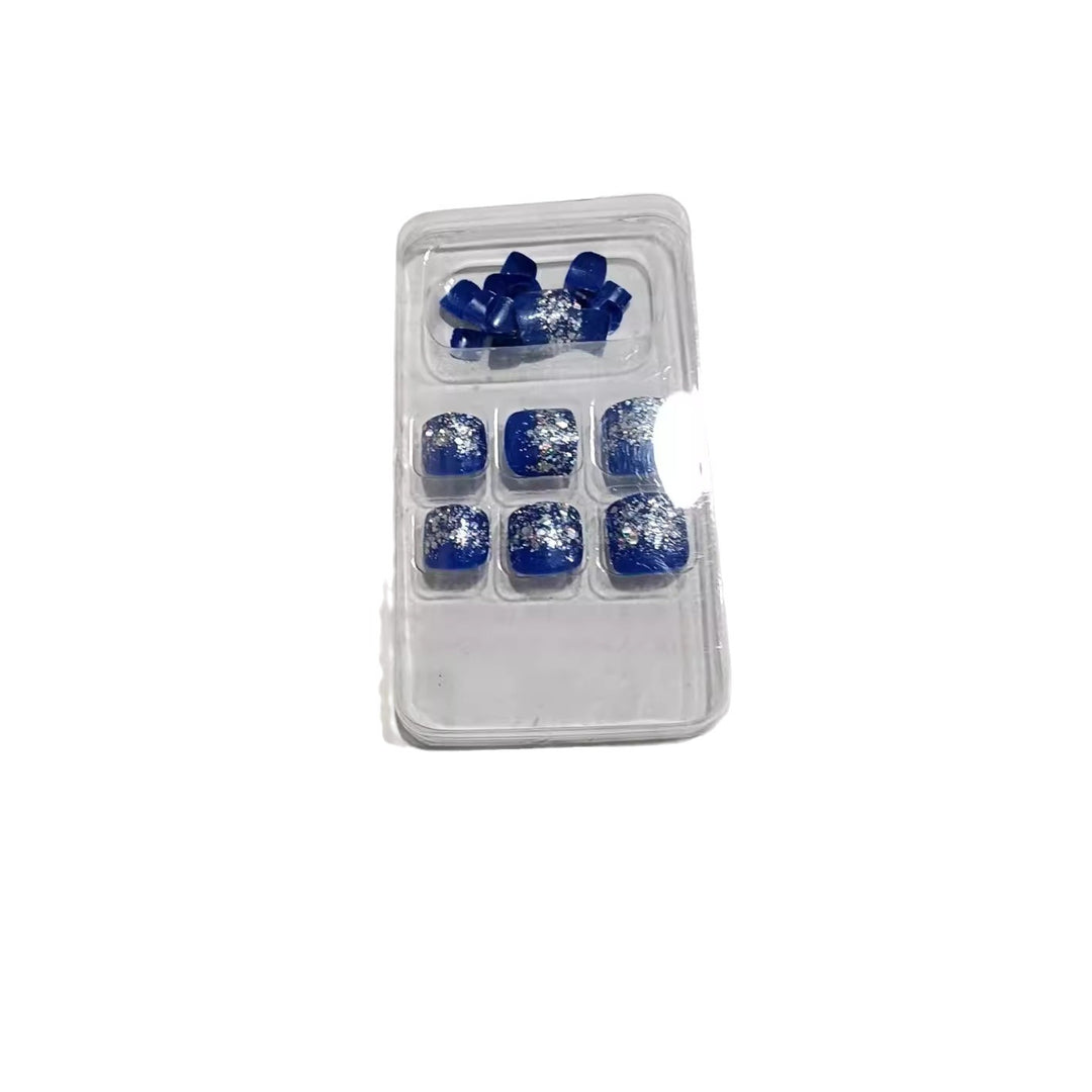 Glitter Accent Press-On Nail Set Kalsten