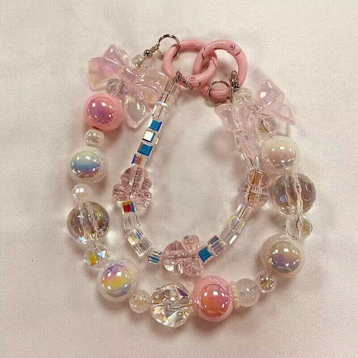 Detailed Beaded Charm Keychain Kalsten