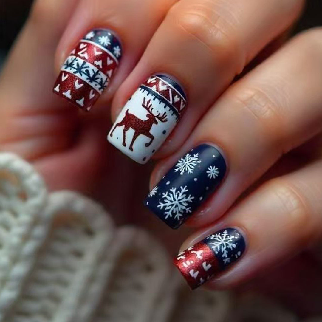 Winter Acrylic Nail Set Kalsten