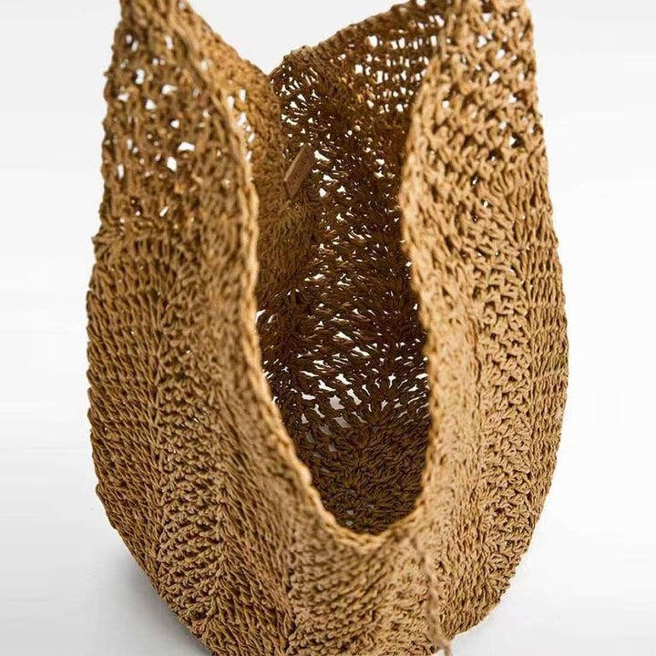 Hand-crocheted tote with deep slit Kalsten