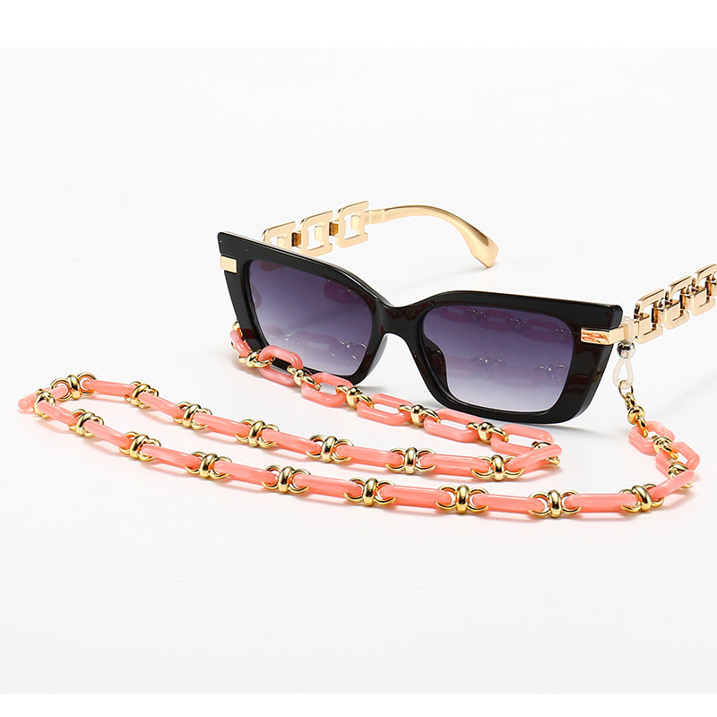 Fashion Cat-Eye Sunglasses with Elegant Chain Kalsten
