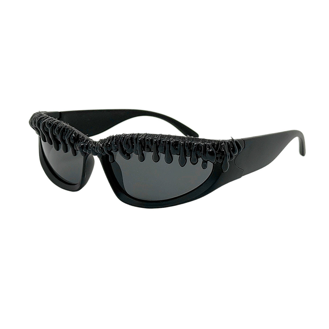 Women futuristic sport sunglasses with unique wave frame Kalsten