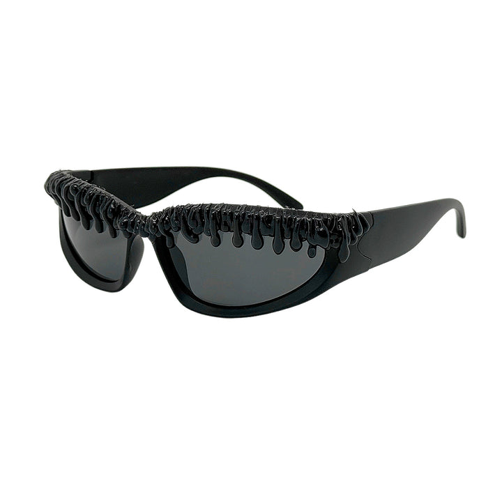 Women futuristic sport sunglasses with unique wave frame Kalsten