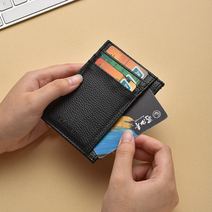 Premium Textured Leather Card Holder Kalsten