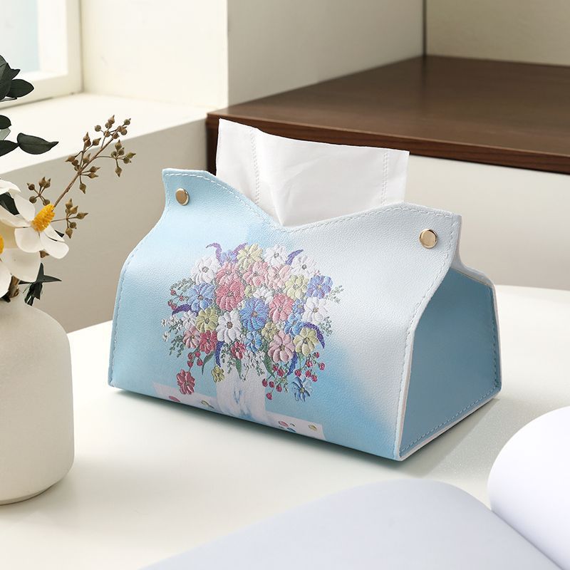 Decorative Floral Design Tissue Box Cover Kalsten
