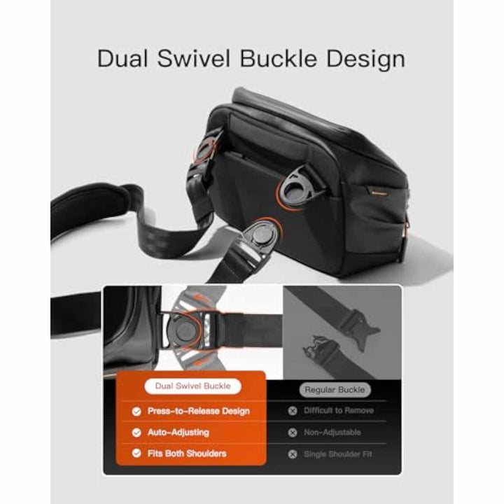 Multifunctional Messenger Bag with Adjustable Strap and Numerous Compartments Kalsten
