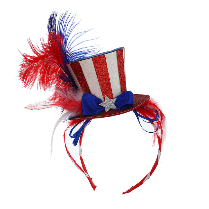 Independence Day novelty plush mini top hat headband Kalsten