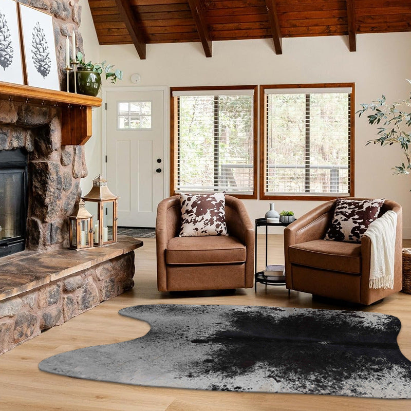 Rustic Hide-Shaped Area Rug Kalsten