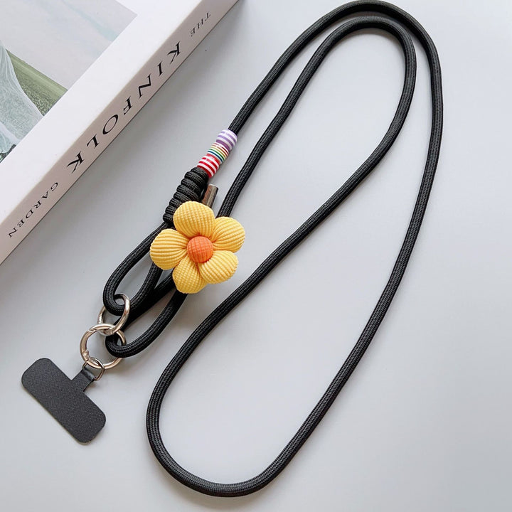 Decorative Flower Charm Phone Lanyard Kalsten
