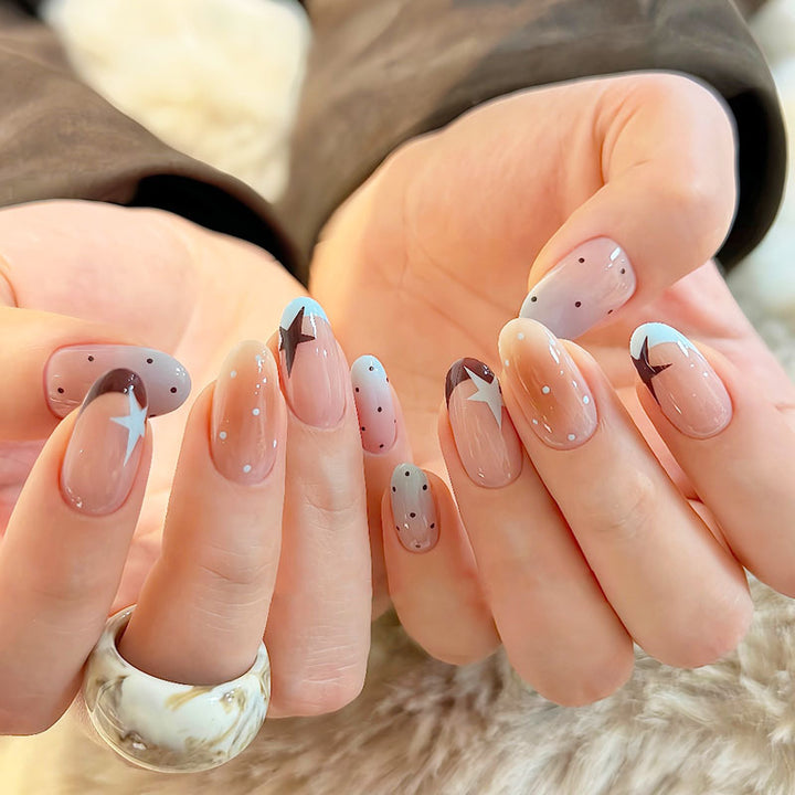 Whimsical Bunny-Themed Press-On Nail Art Set Kalsten