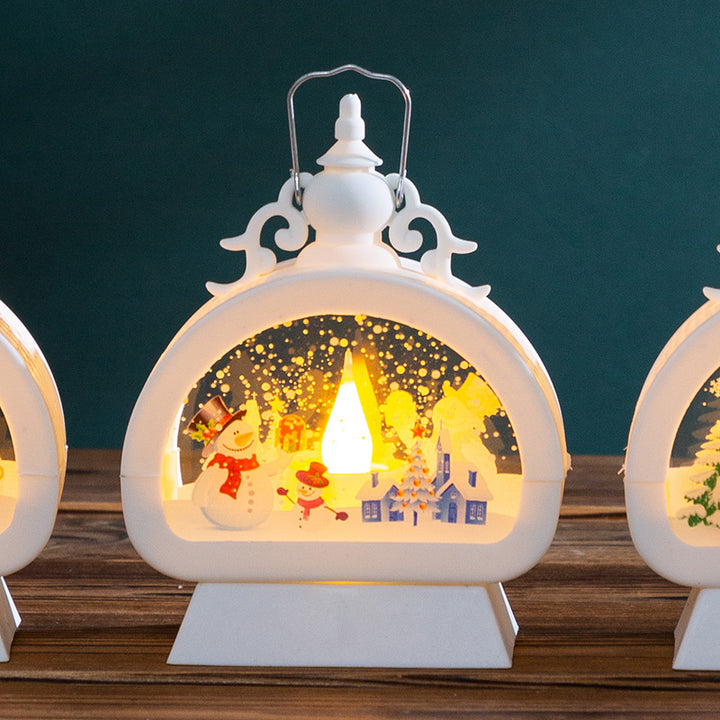 Decorative Christmas lantern with LED lighting