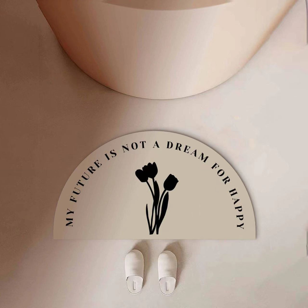 Motivational Quote Bath Mat