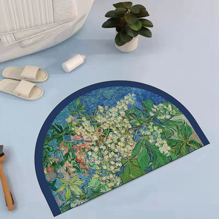 Artistic Ocean Scene Bath Mat