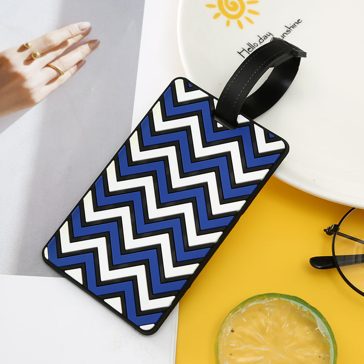Women's Luggage Tag with Modern Zigzag Pattern Kalsten