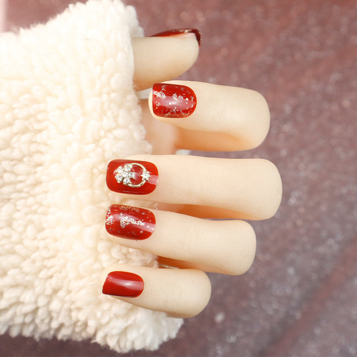 Elegant Decorative Press-On Nails