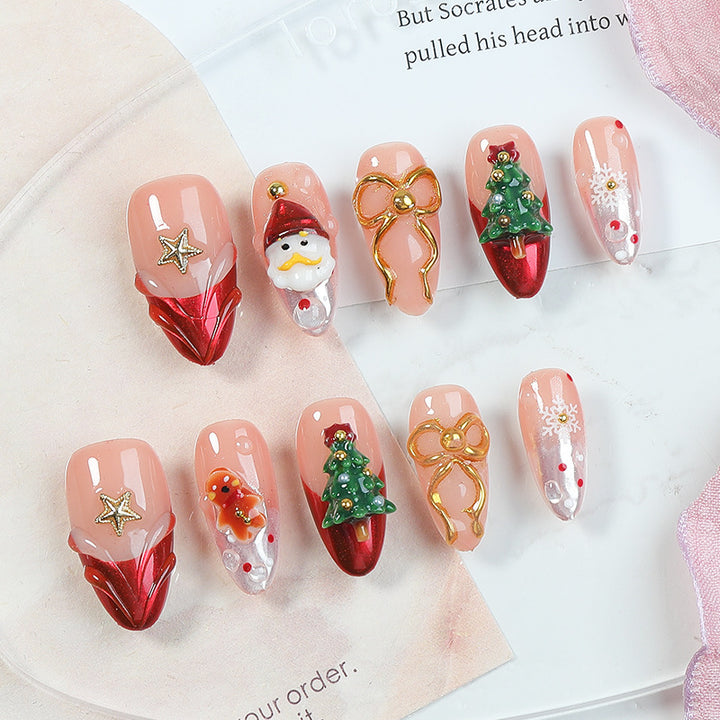 creative Christmas art nails Kalsten