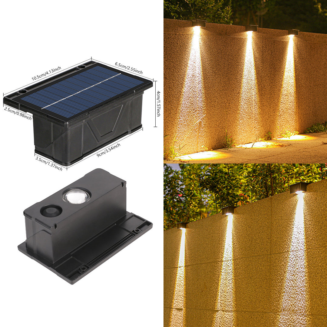 Outdoor Solar RGB Wall-Mounted Accent Lights With Dual-Beam Waterproof Design Kalsten