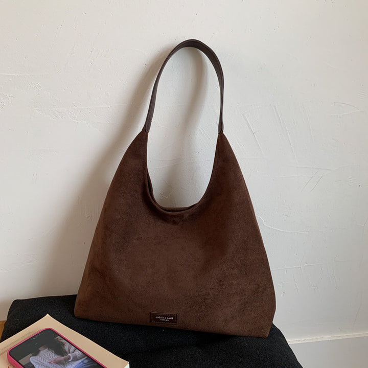 Premium Suede Slouchy Tote Bag Kalsten