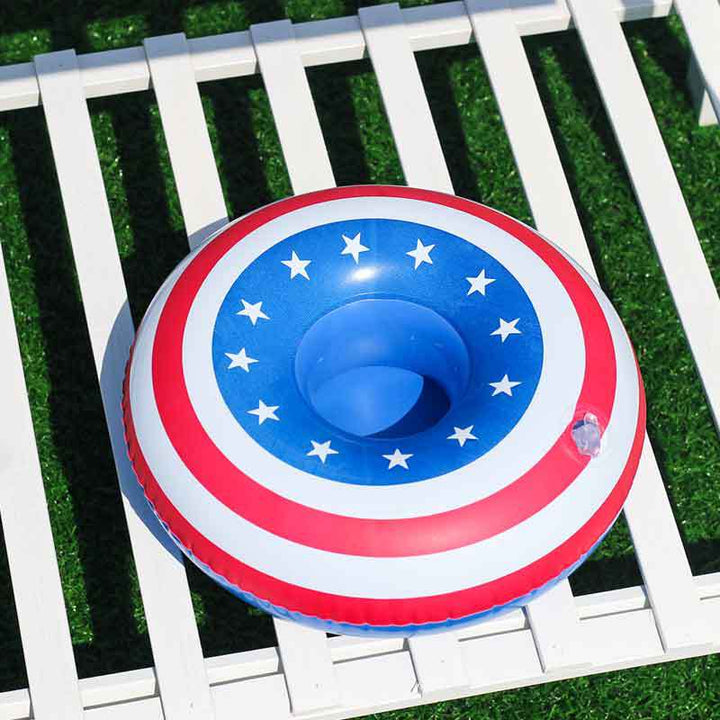 Women Inflatable Swim Ring with Floral Design Kalsten