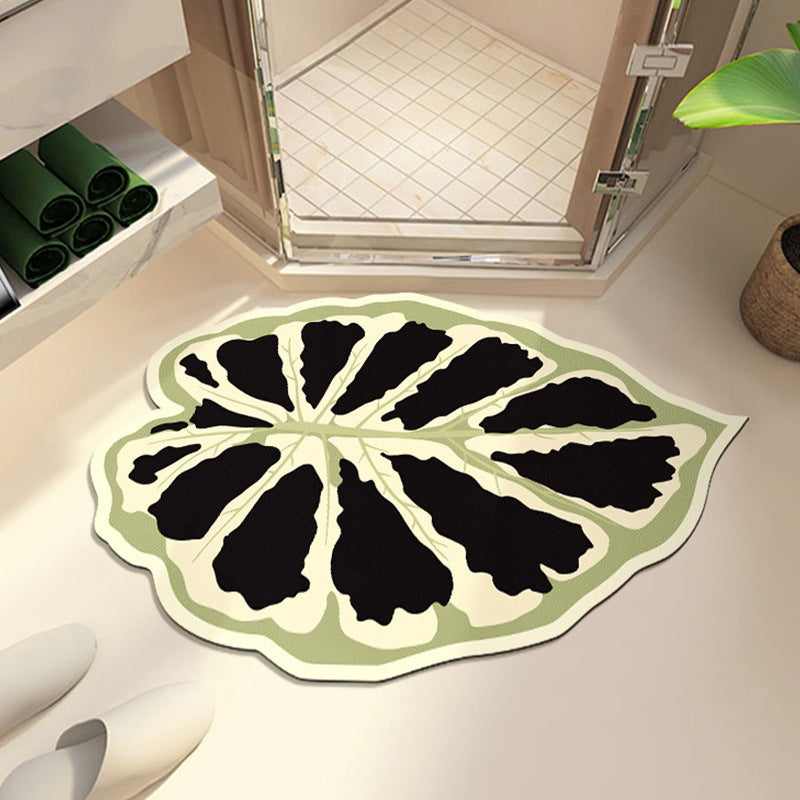 Leaf-Shaped Bath Mat Kalsten