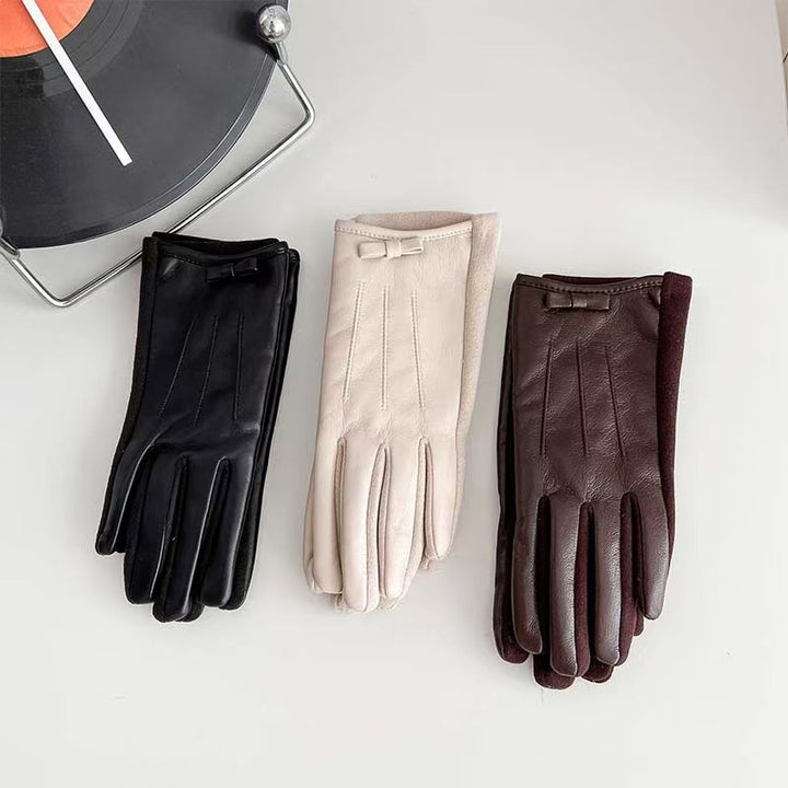 Elegant Leather Touchscreen Gloves Kalsten