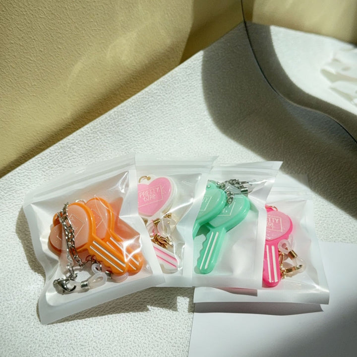 Heart-Shaped Key Dangle Earrings Kalsten